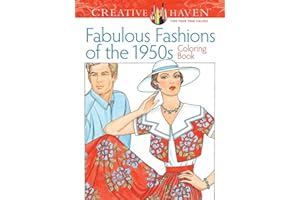 Creative Haven Fabulous Fashions of the 1950s Coloring Book