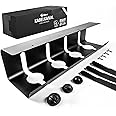 Stilemo Cable Management Under Desk Cable Tidy 1 Pack – Desk Cable Organiser Wire Tidy – Cable Holder for Home Office - Carbon Steel Holds up to 5kg - Under Desk Cable Tray 43x12x10cm (Black)
