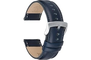 CORROPELLE Leather Watch Straps Quick Release, Elegant Top Grain Leather Watch Strap Bands Replacement for Men and Women, Watches and Smartwatch, Choice of Width 18mm 19mm 20mm 21mm 22mm