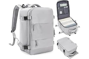 HPLQQ Mochila Viaje Cabina Avion 40x20x25 para Ryanair Mochilas para Mujer Bolsa de Cabina Equipaje de Mano Cabina Avion para Mochila de Senderismo Mochila Impermeable Cabina Mochila