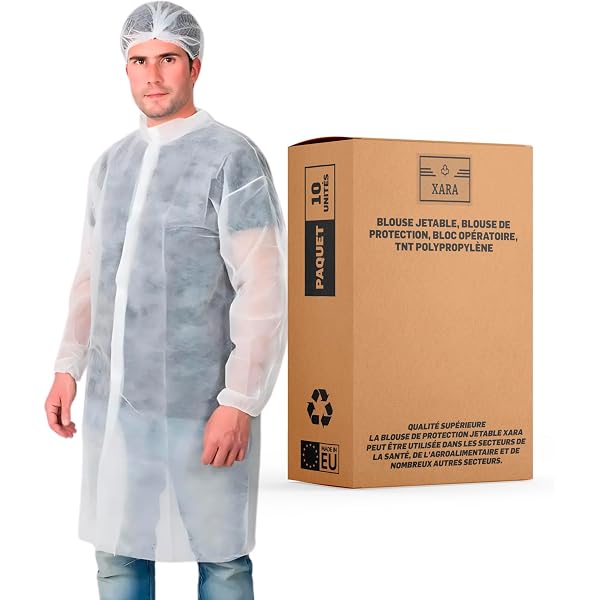 Dokeno - 200 Surchaussures Jetables Antidérapantes - Protection Imperméable Pour Maison, Bureaux & Chantiers - Taille Unique Homme/Femme