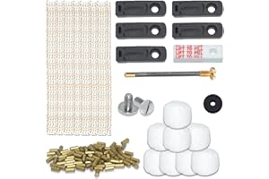 PXBSNB Clipper krzemienie, zestaw naprawczy do zapalniczki, zestaw akcesoriów, w zestawie 100 krzesiwa, 50 knotów, 8 watów i 5 uszczelek, krzesiwa sprężyna śrubowa