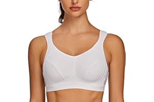 AGONVIN Sports Bras for Women High Impact Plus Size Support Wirefree Running Control