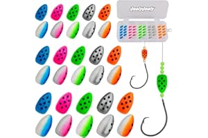QualyQualy Galleggianti da Pesca Galleggianti per Trote Galleggianti per Pesca a Mosca Indicatore di Colpo Pompano