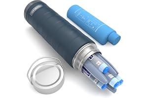 ‎DISONCARE DISONCARE 74H 7 Insulin Pen Kühltasche 2-8 Grad Medikamente Kühltasche für Reisen TSA kleine Kühlbox Diabetiker Tasche für unterwegs mit 2 Kühlakkus | QR Medizinische Aufkleber(Blau)
