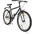 VESCO Downtown 26 T Cycle for Men with Rigid Fork/Single Speed Hybrid Bicycle | Frame 19 Inch | Ideal for 13+ Years Boys and Adult (Black)
