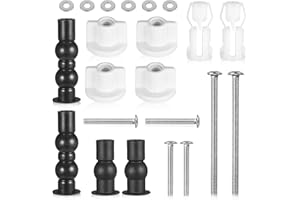 DHSWNNG Zestaw do mocowania deski sedesowej, 4 sztuki, uniwersalny zestaw do mocowania deski sedesowej, uchwyt ze stali nierdzewnej, części zamienne do deski sedesowej