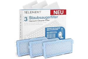 1E 3 Filtres pour aspirateur [SF-HA 50] – 3 HEPA + 3 filtres moteur – Compatibles Compact C1/C2, Complete C2/C3, S8340 & séries S4000–S8999 – Filtration contre allergènes & poussière