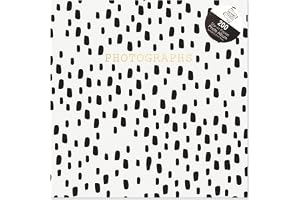Tallon White with Black Spots 6x4 Photo Album Memo Slip in Holds 200 Photos