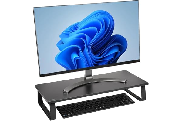 Kensington Support d'écran extra large pour les bureaux. Grand support d'ordinateur/support d'écran/support de bureau (K55726EU), noir