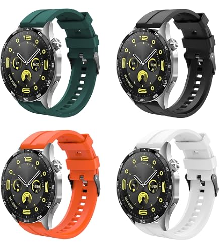 GIOPUEY Cinturini Compatibile con Huawei Watch GT Runner 2/GT6/GT5/GT4 46mm, Cinturino in Morbido Nylon Intrecciato [Unisex] [Traspirante] - Orange