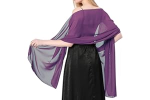 lifwimner Bufanda Mujer Chales y envolturas Pañuelo Seda Mantón Moda Chal Estolas Fular Boda Fiesta Chiffon Bufanda