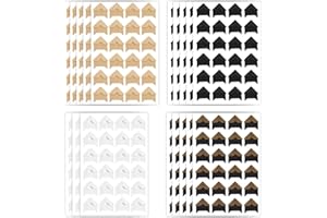 S.F.PACHIRA 432pcs Fotoecken Selbstklebend - Selbstklebende Foto Klebeecken für Alben und Bildermontage(18 Bögen, 4 Farben)