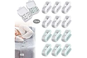 JEEZAO 12 Stück Bettdeckenbezug-Clips,Bettlakenhalter, Prevent Bunching & Shifting,Wäscheklammern