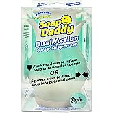 Scrub Daddy CIF Distributeur Liquide Vaisselle Soap Daddy, Distributeur Savon Cuisine pour Liquide Vaisselle et Savon, Flacon