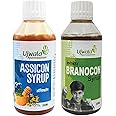 Branocon and Assicon Syrup Combi Kit for Brain Supplement, Nootropic for Brain, Epilepsy I Brain Tonic I Medicine for Brain