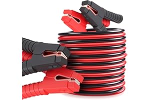 Voilamart Jump Leads Heavy Duty Car Battery Jump Leads 1200AMP 6M Booster Cables Jumper Cable for Petrol Diesel Car Van Truck (Includes Zipped Carry Bag with Handle)