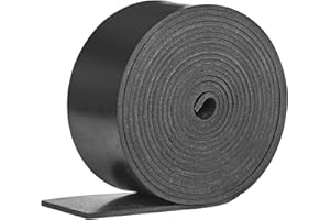 OUKMAO Solid Neoprene Rubber Sheet 50mm(W) x3mm(T) x3m(L) Neoprene Rubber Strips Solid Rubber Rolls for DIY Gaskets, Crafts, Pads, Flooring Protection, Supports, Leveling, Anti-Vibration, Anti-Slip