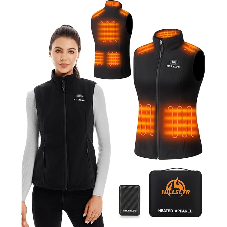GOTOBI Verwarmd vest voor dames, met 16000 mAh 7,4 V powerbank, verwarmbaar vest met 9 verwarmingszones en 3 instelbare temperaturen, verwarmd vest voor outdoor-activiteiten, wandelen, skiën, wit, XXL GOTOBI Verwarmd vest voor dames, met 16000 mAh 7,4 V powerbank, verwarmbaar vest met 9 verwarmingszones en 3 instelbare temperaturen, verwarmd vest voor outdoor-activiteiten, wandelen, skiën, wit, XXL