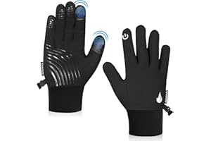 SAWANS Gants chauds d'hiver pour homme et femme - Pour écran tactile - Coupe-vent - Antidérapants - Pour la conduite de plein air - Pour la randonnée, le ski, l'escalade, l'équitation, la marche