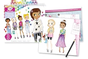 CRAYOLA Creations - Super Album de Dessin I Love Fashion - Crée la Mode, activité créative et idée Cadeau pour Les Filles, à partir de 8 Ans, 04-1178