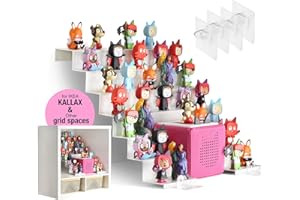 Xozoyo 45-50 Piece Ladder Shelf for Tonie Figures, Industrial Style Magnetic Shelf for Kids (1, Conical)