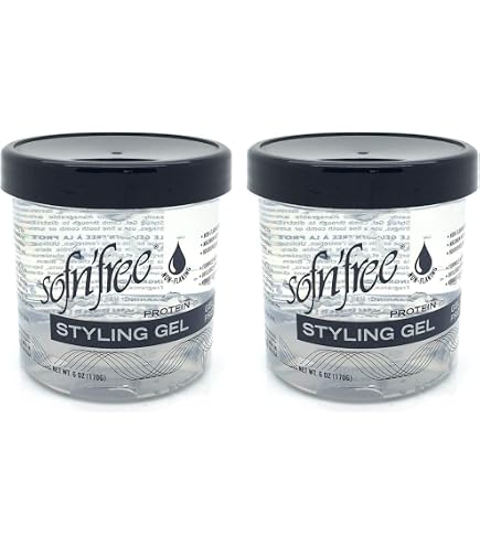 Gel Coiffant Sofn'free Protein Formula Styling Gel Black - Neuf UK