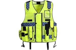 SK Studio Gilet de sécurité Réfléchissant Haute Visibilité Class 2 Gilet Jaune/Vert Pour Auto/Velo Homme Vert