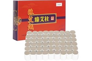 powerking Lot de 54 rouleaux de moxa pour moxibustion douce, soulagement des douleurs musculaires, massage corporel
