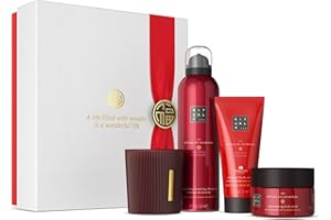 RITUALS Cofanetto regalo donna The Ritual of Ayurveda, Medium – Set regalo donna con prodotti per la cura del corpo arricchiti con rosa indiana e olio di mandorle dolci – Set bagno riequilibrante