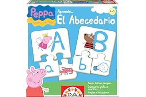 Educa - Juego de Letras Peppa Pig | Puzzle Abecedario para niños | Juego Educativo a Partir de 4 años (15652)