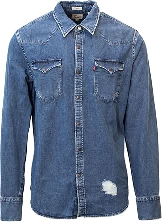 Levi's Uomo Camicia Jeans Slim Fit 658501 l Denim : Amazon.it: Abbigliamento
