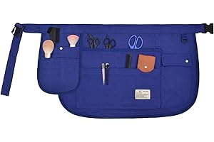 Nanxson Delantal Corto de Lona con Múltiples Bolsillos – Delantal Multiusos con Hebilla Ajustable para Jardinería, Mujeres