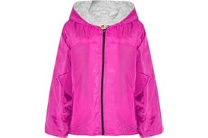 A2Z 4 Kids Unisex Lightweight Waterproof Hooded Jackets Cagoule Mac Rain - Raincoat Jacket 449