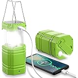 ROCAM Solare lampada led campeggio, 3 in 1 Emergenza Tenda Lampada Portatile Impermeabile，4 modalità di Illuminazione, Power 