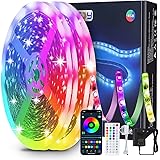 30m Striscia LED, Smart Strisce LED RGB, Controllo App e Telecomando IR, Musica Strip Led, Luci LED Colorati Sync La Musica p