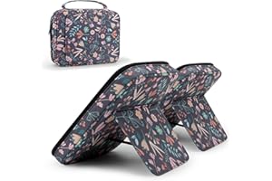 CITYCHASE Bible Covers for Men & Women, Bible Case Carrying Church Bag with Book Stand, Bible Bag with Handle, Zipper and Multi-Pockets for Scripture Study Bible Protector, Black Garden（Patent Design）