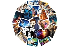 LYLSDSB Lot de 100 autocollants Doctor Who en vinyle pour ordinateur portable, bouteille d'eau, skateboard, pare-chocs, bagages, guitare, ordinateur, vélo, cadeau pour adolescents et garçons
