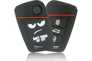 ‎FOAMO FOAMO Autoschlüssel Hülle Kompatibel mit VW Passat B8, SEAT, SKODA Autoschlüssel - Silikon Schlüsselhülle - Schutz-Hülle für Autoschlüssel Don't touch my Key