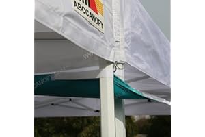 ABCCANOPY Canopy Accessoires 3 m Canopy Pluie Gouttière/Lumière de Gouttière pour 10 'x 10' Auvent Tente Pop up Turquoise