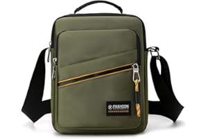 BAGZY Umhängetasche Herren Nylon Herrentasche Zum Umhängen Wasserdichte Für 9,7 Zoll IPAD Crossbody Bag Handytasche Männertasche Tägliches Mit Verstellbaren Schultergurt Sling Bag Für Reisen