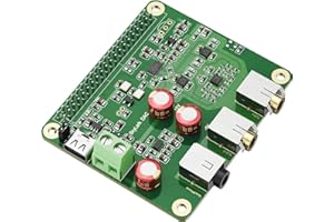 InnoMaker HiFi DAC Pro Hat con ES9038Q2M para Raspberry Pi 5/4/3B+/3B/Zero - Tarjeta de Audio 384kHz/32bit y DSD512, DAC para Volumio/Moode, Salida Auriculares y Balanceada