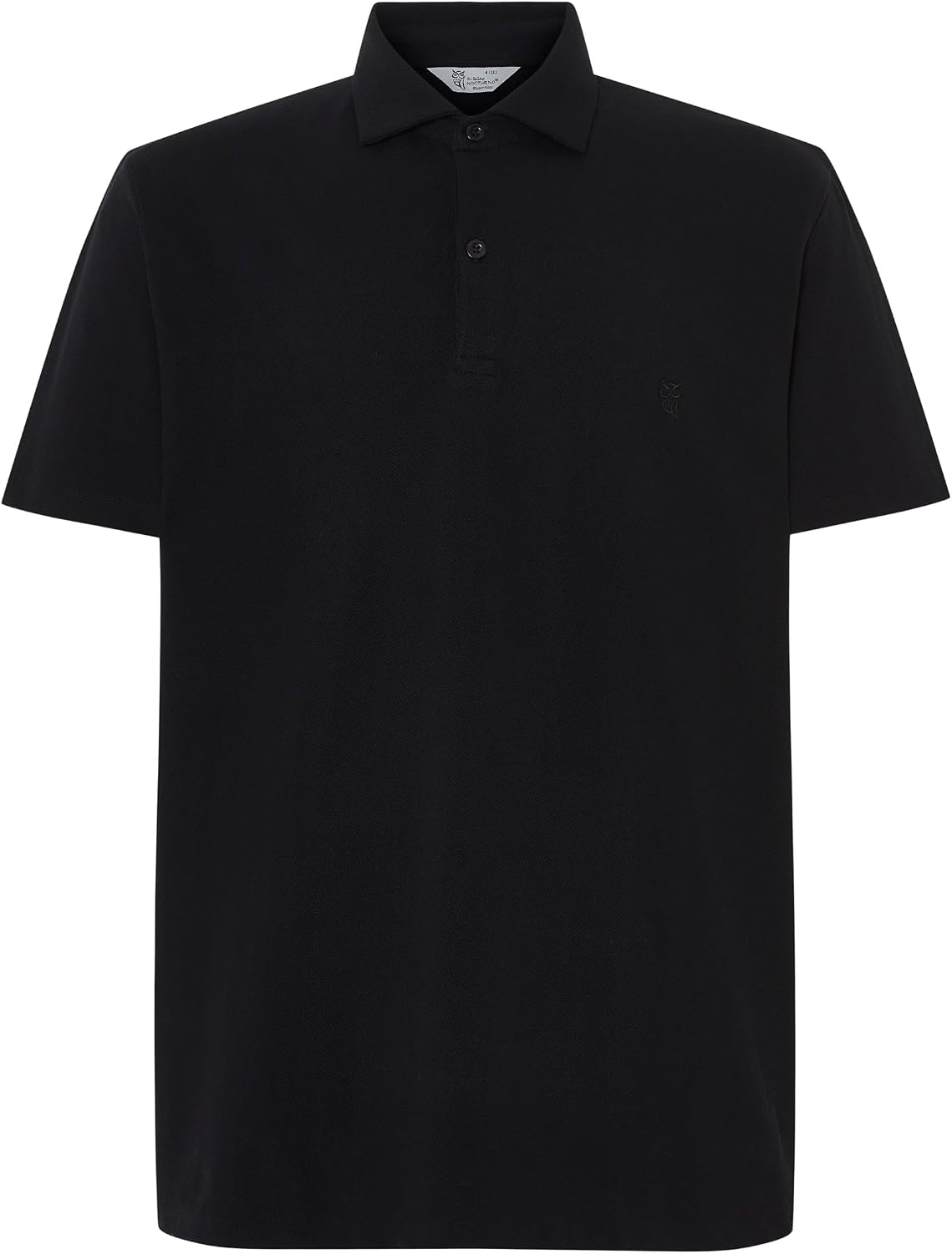 El Búho Nocturno Polo Hombre Manga Corta Algodón 100% Piqué Liso - Cuello Italiano Spread Firme Elegante - Regular Fit Holgado Largo - Deporte Casual Vestir Tallas Grandes S-5XL