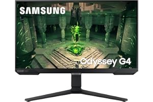 ‎SAMSUNG Samsung Odyssey G4B Gaming Monitor LS25BG400EU, 25 Zoll, IPS-Panel, Full HD-Auflösung, AMD FreeSync Premium, G-Sync kompatibel, 1 ms (G/G) Reaktionszeit, Bildwiederholrate 240 Hz, Schwarz