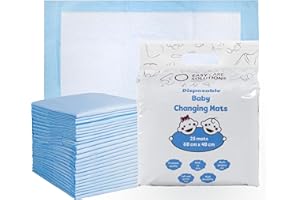 100 x Easy Care Solutions 60 x 40 cm | Portable Baby Changing Disposable Mats | for Babies and Toddlers | Potty Training Mats | 4 Packs of 25