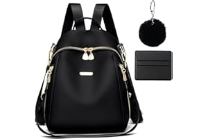 FCXQG Zaino Donna Elegante Zainetti Da Donna Zainetto Donna Nero Zaino Donna Piccolo Zaino Donna Impermeabile Zaino Donna Lavoro Borsa Zaino Donna Offerta Con Borsa Portacarte Ciondolo in Peluche