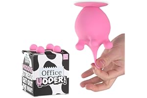 Bubblegum Stuff Office Udder Squishy Silicone Vache Pelle Soulage le Stress Ventouse Jouet discret Cadeau pour les collègues, les patrons ou tout le monde