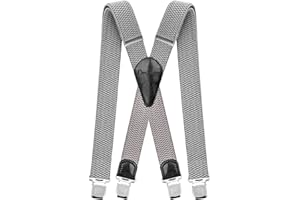 DECALEN Bretelles pour Hommes et Femmes Une Taille Convient Tous Les Clips Forts Style X Diverses Couleurs