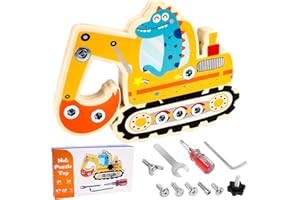 MplehDa Jouets Montessori, Planche à Vis en Bois pour Enfants, Busy Board Jeux en Bois, Jeux pour Enfants 3 4 5 6 Ans