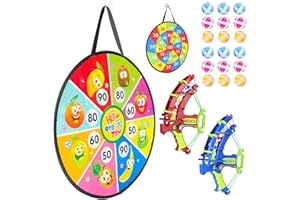 KADAYAYA Freccette bambini gioco bambino 4 anni Gioco di Freccette per Bambini con 18 Palline AdesiveGioco di Freccette per Sport Indoor/Outdoor per Ragazzi e Ragazze